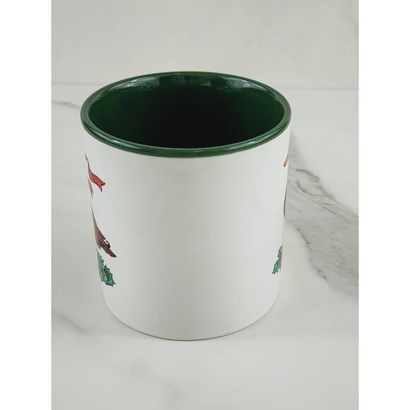 Marvelous Mug Potpourri Press Coffee Mug Teacup 10oz Duck Holly Berry 1987 Korea - Picture 8 of 15